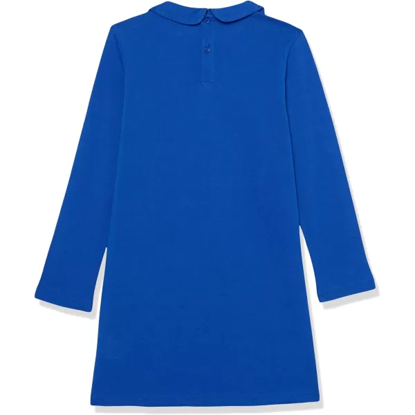 Lacoste Girls' Long Sleeve Stacked Timeline Croc Polo Dress