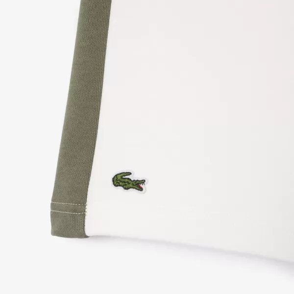 Lacoste Kids' Adjustable Waist W/Color Blocked Large Leg Stripe Childrens Shorts