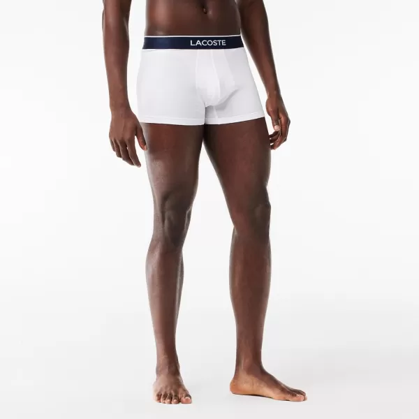Lacoste Men's Casual All Over Croc 3 Pack Cotton Stretch Trunks