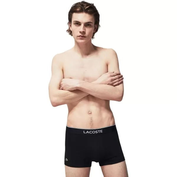 Lacoste Men's Casual All Over Croc 3 Pack Cotton Stretch Trunks