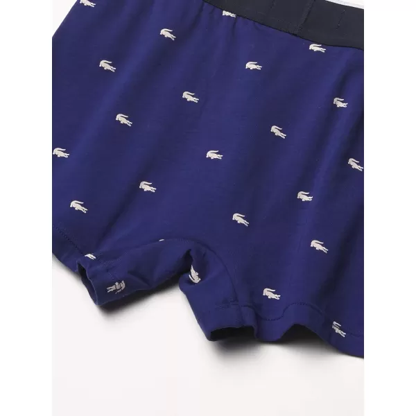 Lacoste Men's Casual All Over Croc 3 Pack Cotton Stretch Trunks