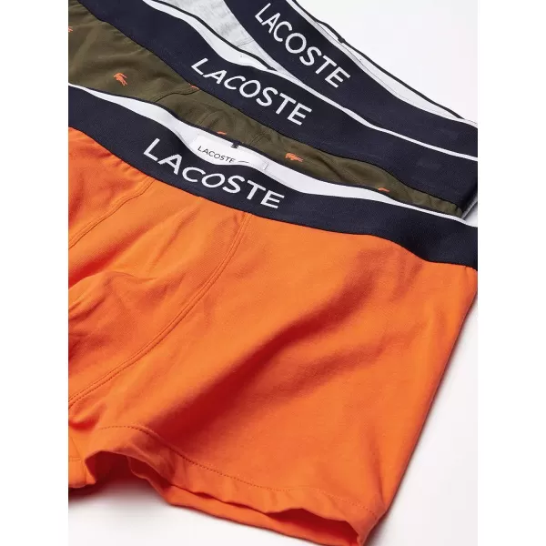 Lacoste Men's Casual All Over Croc 3 Pack Cotton Stretch Trunks