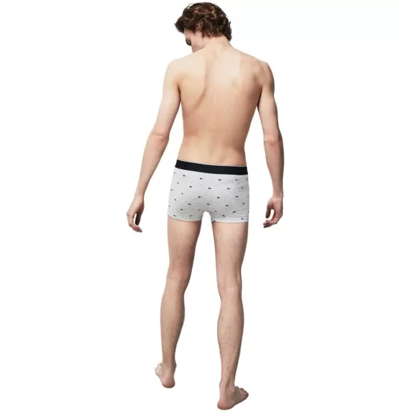 Lacoste Men's Casual All Over Croc 3 Pack Cotton Stretch Trunks