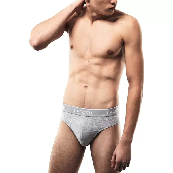 Lacoste Men's Casual Classic 3 Pack Cotton Stretch Briefs