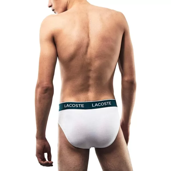 Lacoste Men's Casual Classic 3 Pack Cotton Stretch Briefs