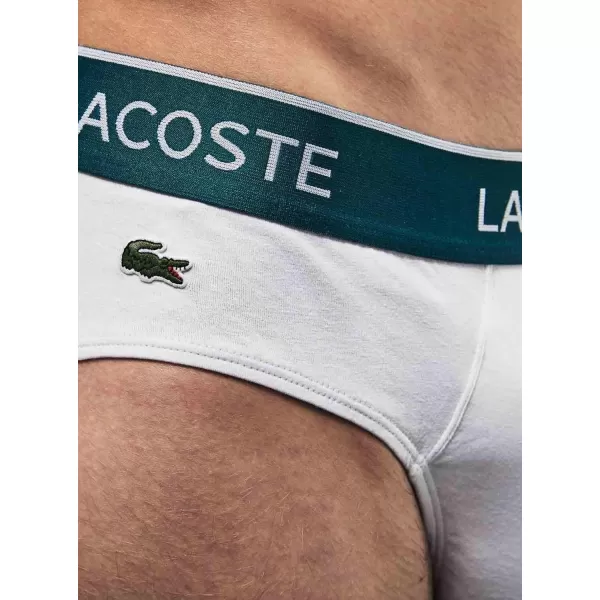 Lacoste Men's Casual Classic 3 Pack Cotton Stretch Briefs