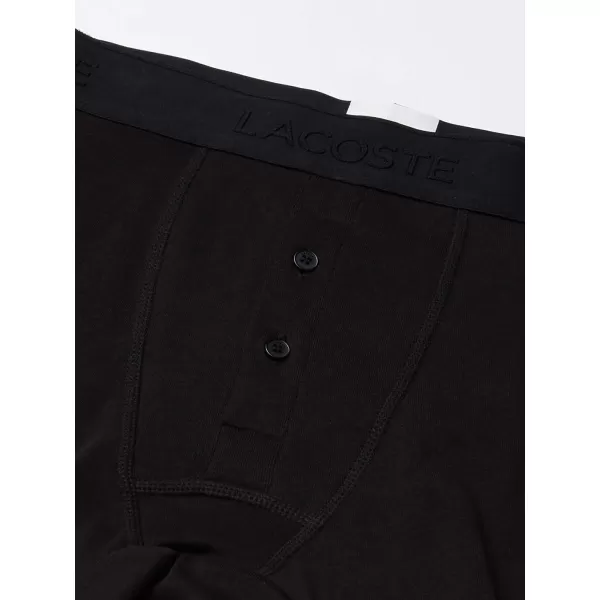 Lacoste Men's Essentials Classic 3 Pack 100% Cotton Boxer Briefs