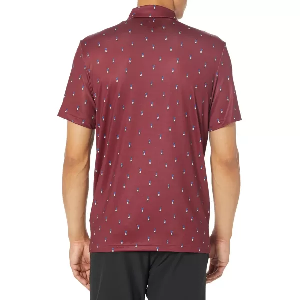 Lacoste Men’s Golf Printed Recycled Polyester Polo Shirt