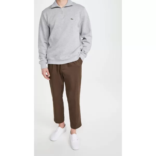 Lacoste Men's Long Sleeve 1/4 Zip Cotton Sweatshirt