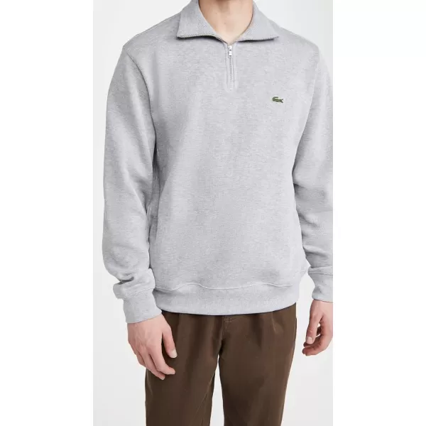 Lacoste Men's Long Sleeve 1/4 Zip Cotton Sweatshirt