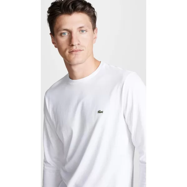 Lacoste Men's Long Sleeve Jersey Pima Regular Fit Crewneck T-Shirt