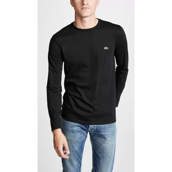 Lacoste Men's Long Sleeve Jersey Pima Regular Fit Crewneck T-Shirt