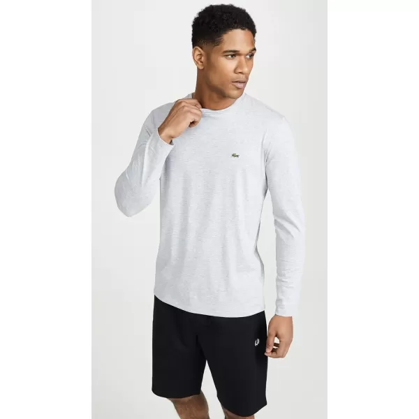 Lacoste Men's Long Sleeve Jersey Pima Regular Fit Crewneck T-Shirt