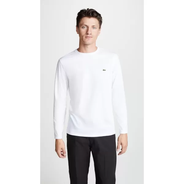 Lacoste Men's Long Sleeve Jersey Pima Regular Fit Crewneck T-Shirt
