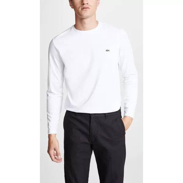 Lacoste Men's Long Sleeve Jersey Pima Regular Fit Crewneck T-Shirt