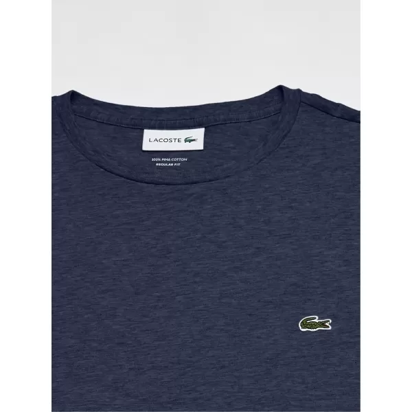 Lacoste Men's Long Sleeve Jersey Pima Regular Fit Crewneck T-Shirt