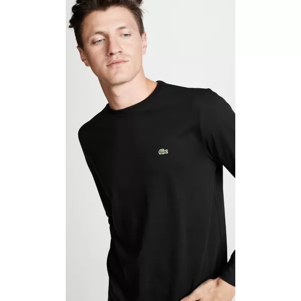 Lacoste Men's Long Sleeve Jersey Pima Regular Fit Crewneck T-Shirt