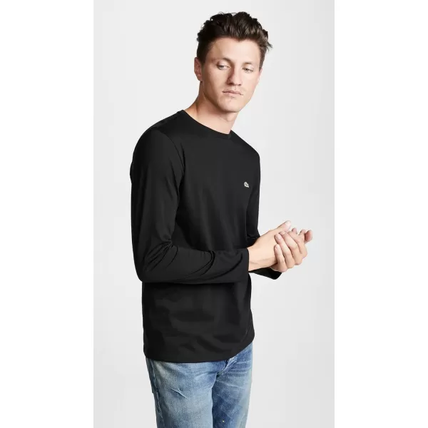 Lacoste Men's Long Sleeve Jersey Pima Regular Fit Crewneck T-Shirt