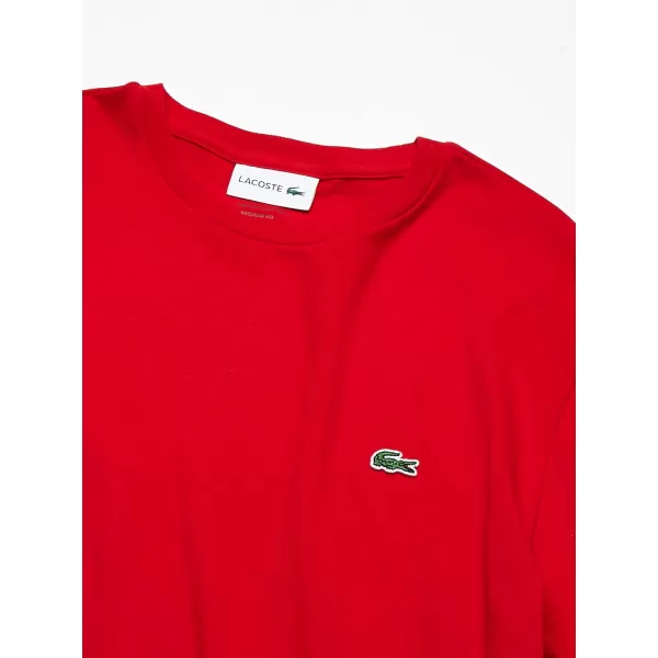 Lacoste Men's Long Sleeve Jersey Pima Regular Fit Crewneck T-Shirt