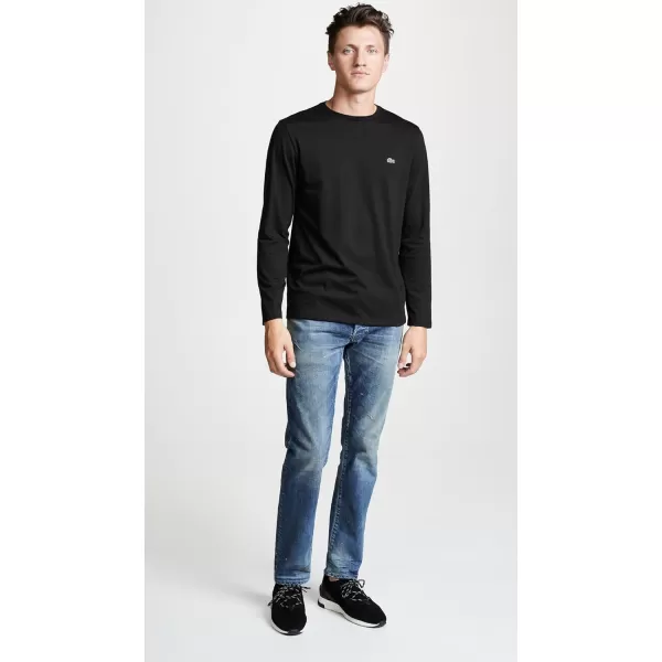 Lacoste Men's Long Sleeve Jersey Pima Regular Fit Crewneck T-Shirt