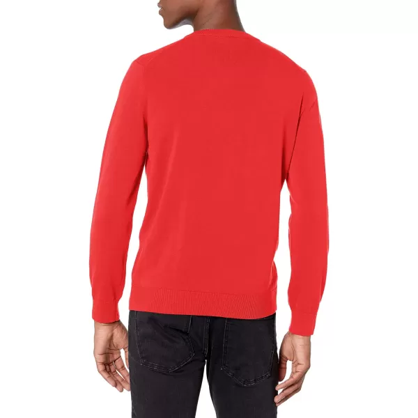 Lacoste Mens Long Sleeve Regular Fit V-neck Organic Cotton Sweater