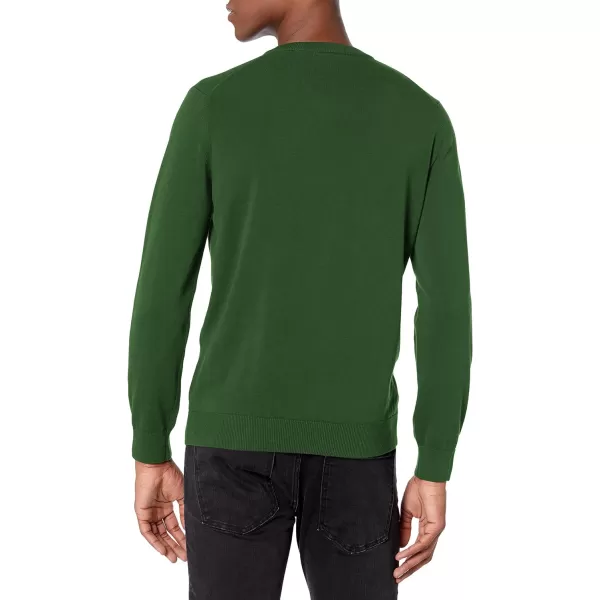 Lacoste Mens Long Sleeve Regular Fit V-neck Organic Cotton Sweater