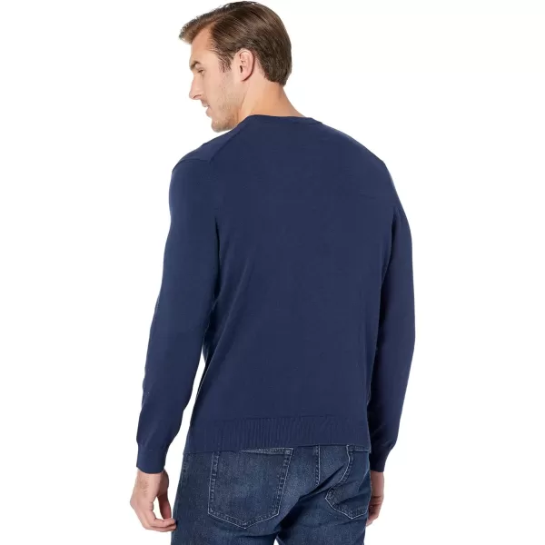 Lacoste Mens Long Sleeve Regular Fit V-neck Organic Cotton Sweater