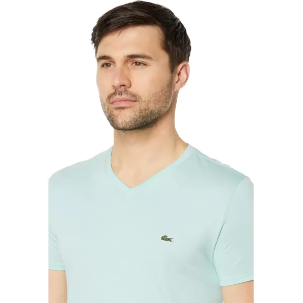 Lacoste Men's Short Sleeve V-Neck Pima Cotton Jersey T-Shirt