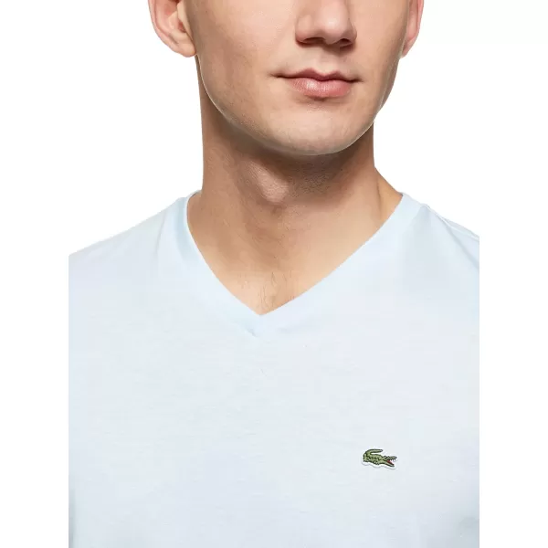 Lacoste Men's Short Sleeve V-Neck Pima Cotton Jersey T-Shirt