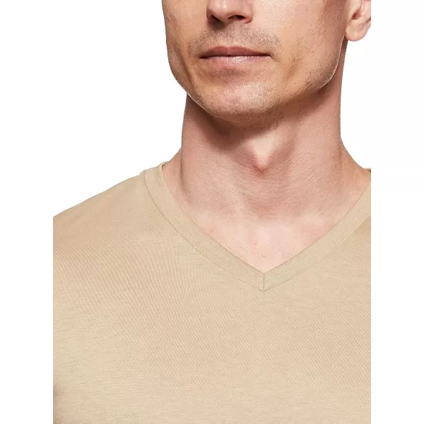 Lacoste Men's Short Sleeve V-Neck Pima Cotton Jersey T-Shirt
