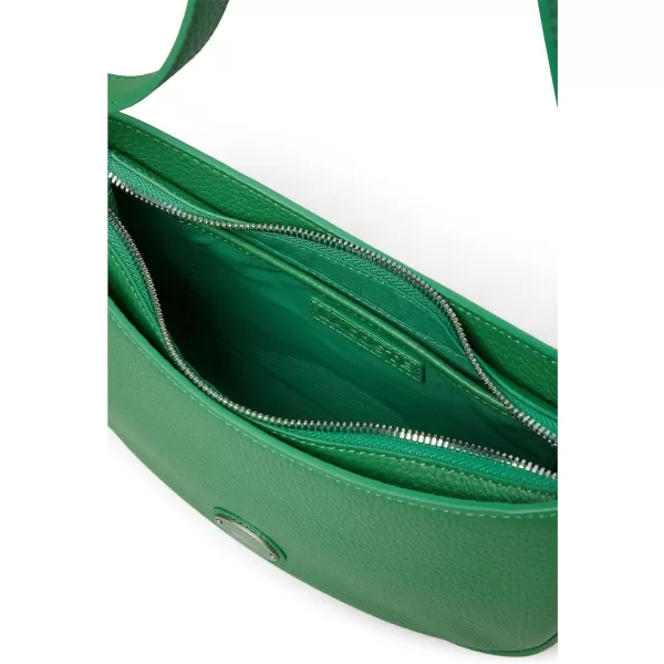 Lacoste Top Grain Leather Halfmoon Bag