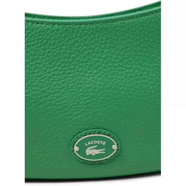 Lacoste Top Grain Leather Halfmoon Bag