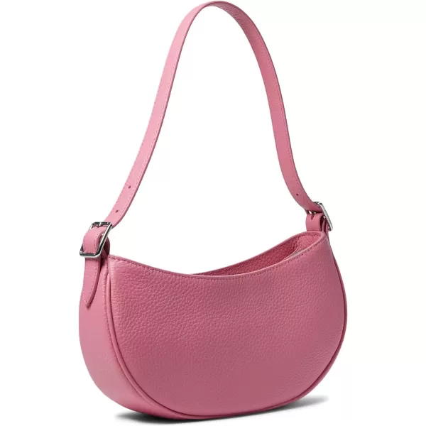 Lacoste Top Grain Leather Halfmoon Bag