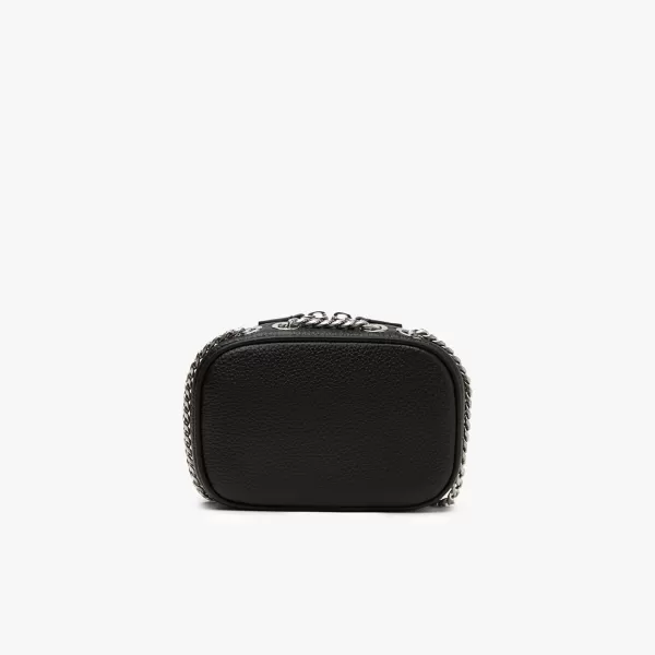 Lacoste Top Grain Leather Halfmoon Bag