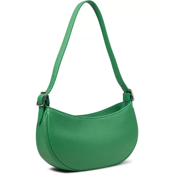 Lacoste Top Grain Leather Halfmoon Bag