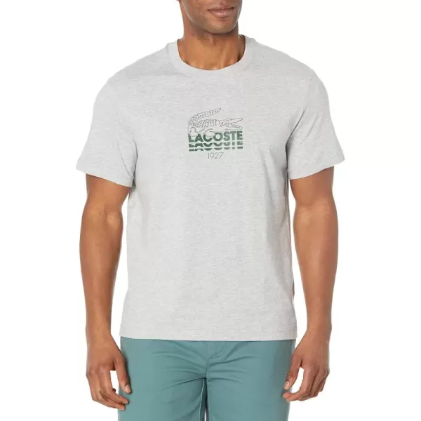 Lacoste Adult Short Sleeve Bold Print Crewneck T-Shirt