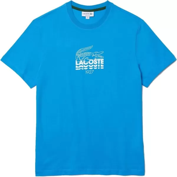 Lacoste Adult Short Sleeve Bold Print Crewneck T-Shirt