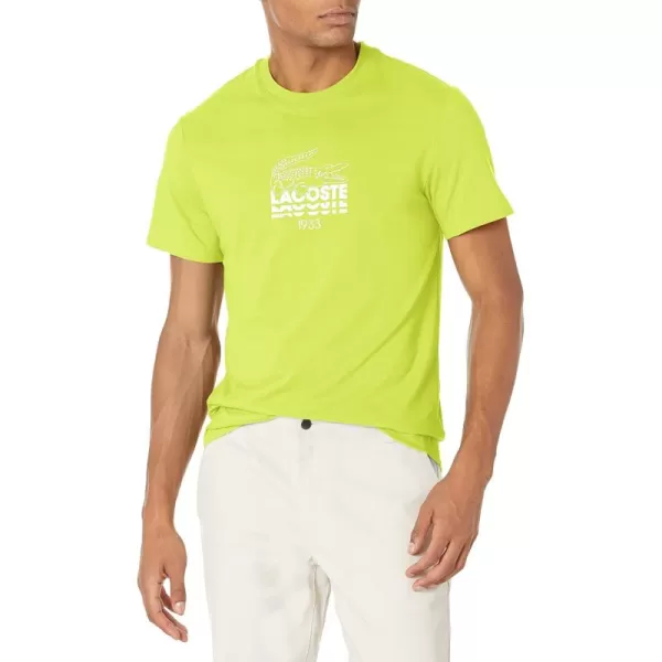 Lacoste Adult Short Sleeve Bold Print Crewneck T-Shirt