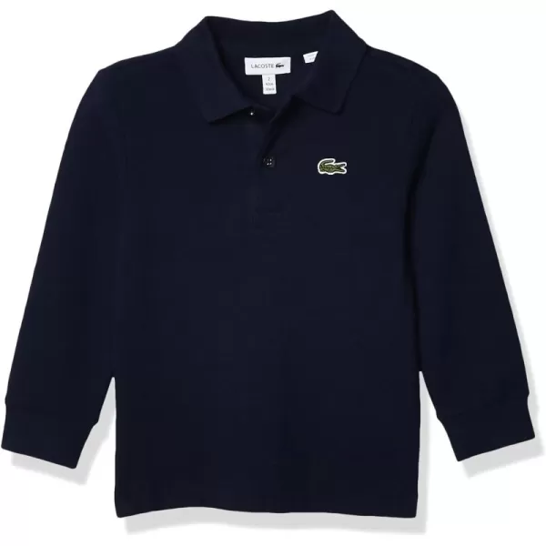 Lacoste Boys' Big Long Sleeve Classic Solid Pique Polo