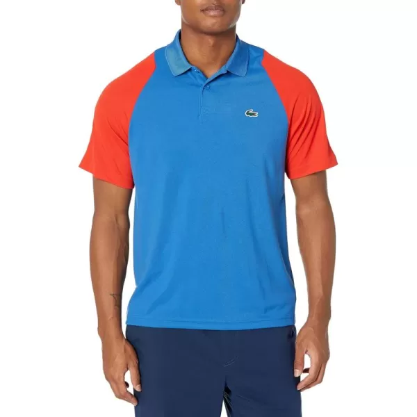 Lacoste Contemporary Collection's Men's Short Sleeve Regular Fit Polo with Colorblocking