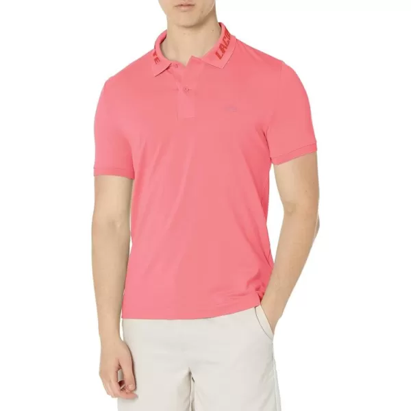 Lacoste Contemporary Collection's Men's Short Sleeve Semi Fancy Branded Collar Polo Shirt