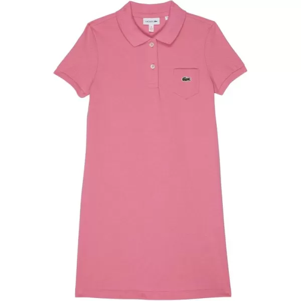 Lacoste Girls' Classic Pique Polo Dress with Pocket