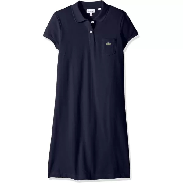 Lacoste Girls' Classic Pique Polo Dress with Pocket