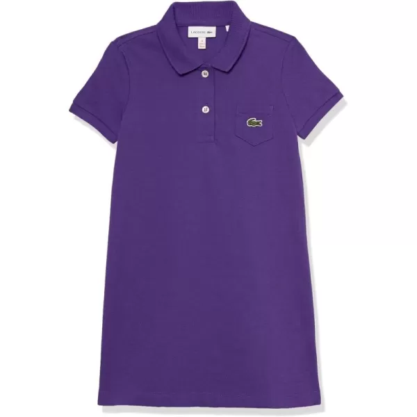 Lacoste Girls' Classic Pique Polo Dress with Pocket