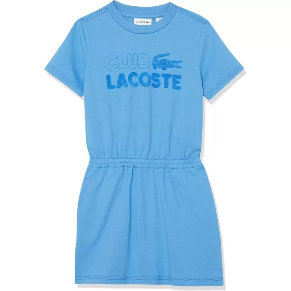 Lacoste Girl's Short Sleeve Club Cinched Waist Dress