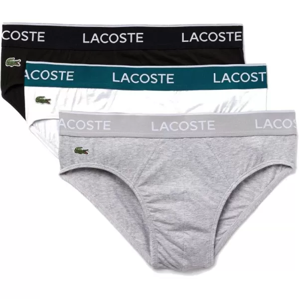 Lacoste Men's Casual Classic 3 Pack Cotton Stretch Briefs