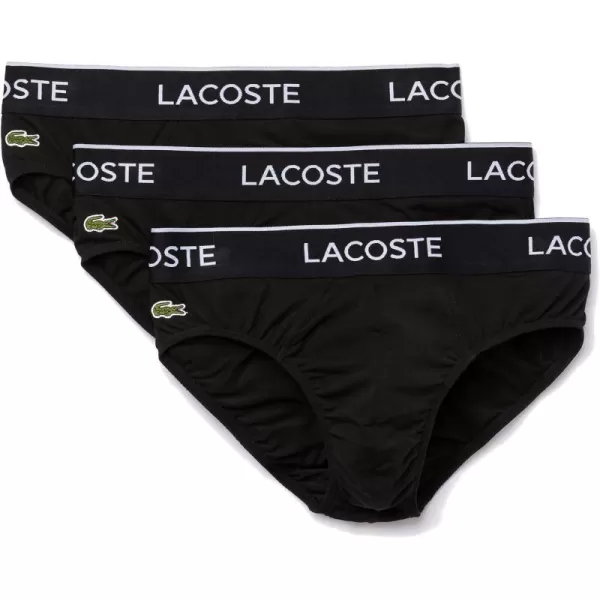 Lacoste Men's Casual Classic 3 Pack Cotton Stretch Briefs