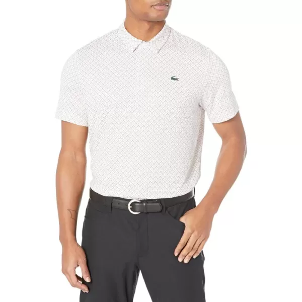 Lacoste Men’s Golf Printed Recycled Polyester Polo Shirt