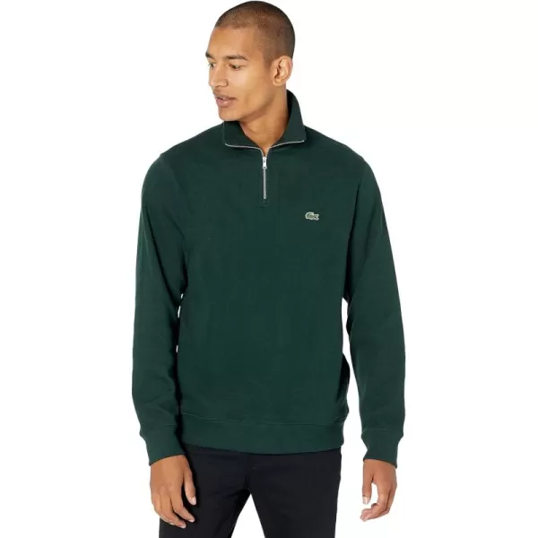 Lacoste Men's Long Sleeve 1/4 Zip Cotton Sweatshirt