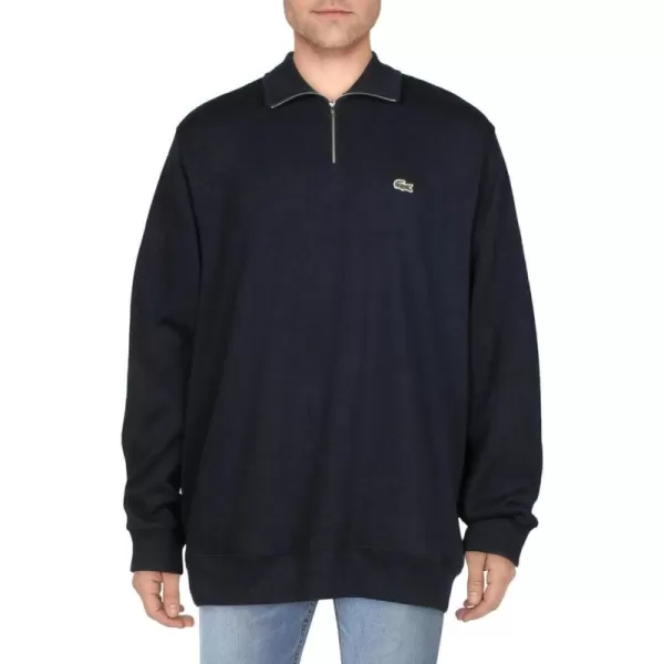 Lacoste Men's Long Sleeve 1/4 Zip Cotton Sweatshirt